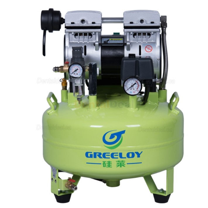 Greeloy&reg; GA-61 600W Dental Lab Medical Oilless Air Compressor with Tank