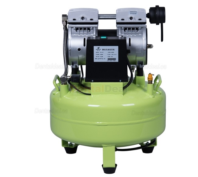 Greeloy&reg; GA-61 600W Dental Lab Medical Oilless Air Compressor with Tank