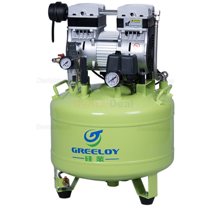 Greeloy&reg; GA-81 800W Dental Lab Medical Oilless Air Compressor with 40L Tank