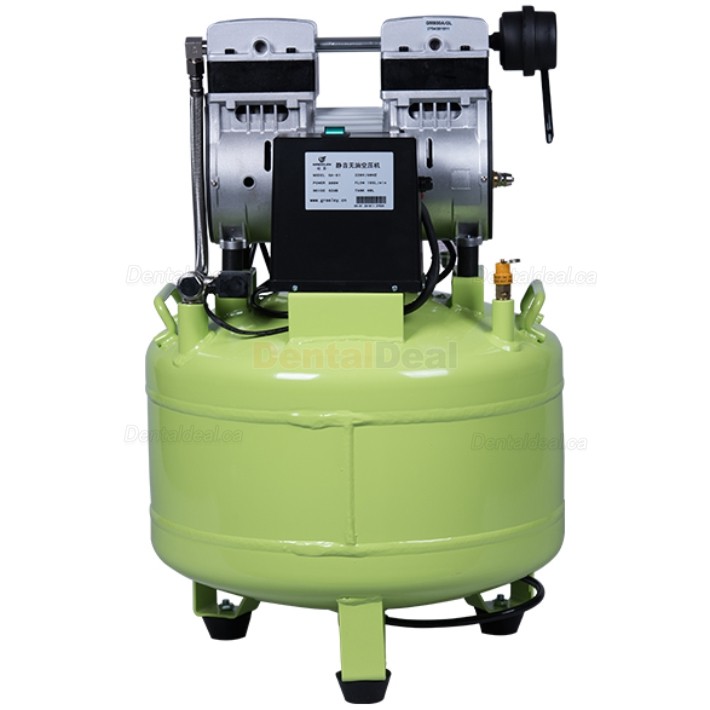 Greeloy&reg; GA-81 800W Dental Lab Medical Oilless Air Compressor with 40L Tank