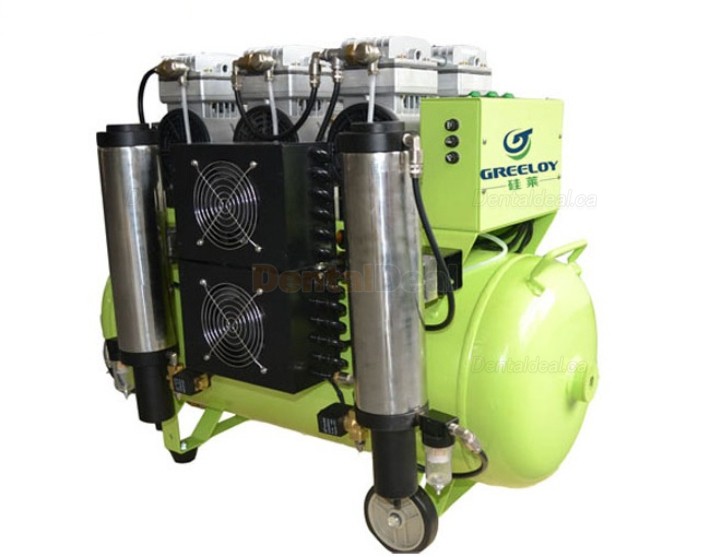 Greeloy&reg; GA-83Y 2400W/3HP Silent Dental Oilless Air Compressor with Dryer