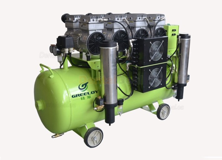 Greeloy&reg; GA-84Y 3200W/4HP Silent Dental Oilless Air Compressor with Dryer