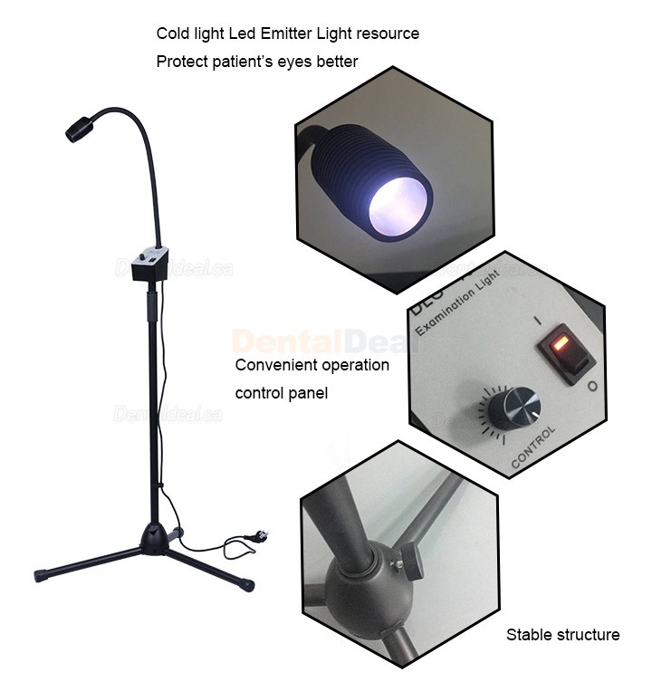 Greeloy GU-P102 Portable Dental Folding LED Lamp Operating Light Foldable Exam Light