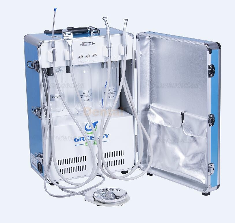 Greeloy&reg; GU-P204 Dental Portable Unit with Air Compressor