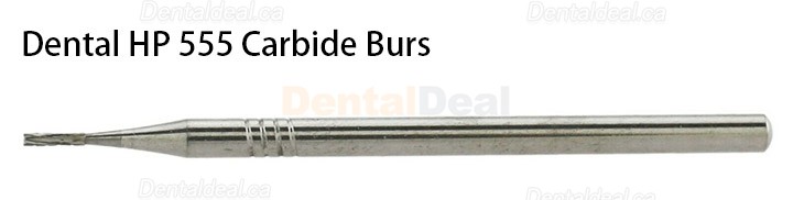 10Pcs HP 555 556 557 558 Bur Dental Carbide Burs Straight Fissure Cross Cut Burs