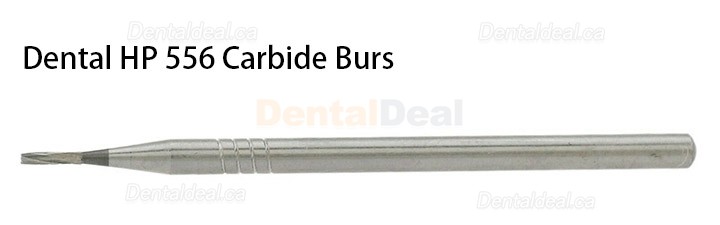 10Pcs HP 555 556 557 558 Bur Dental Carbide Burs Straight Fissure Cross Cut Burs