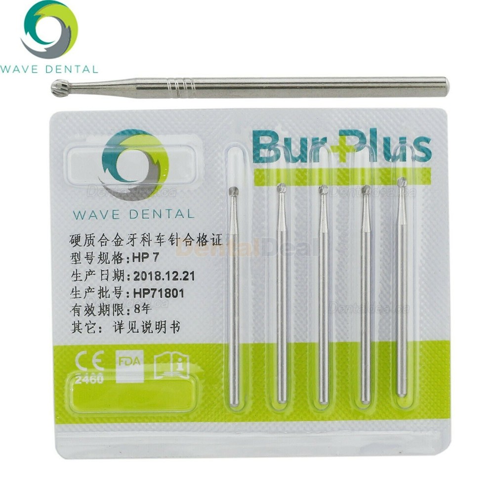 10Pcs Wave Dental Carbide Surgical Burs Round HP Burs 1/4 1/2 1 2 3 4 5 6 7 8 10#