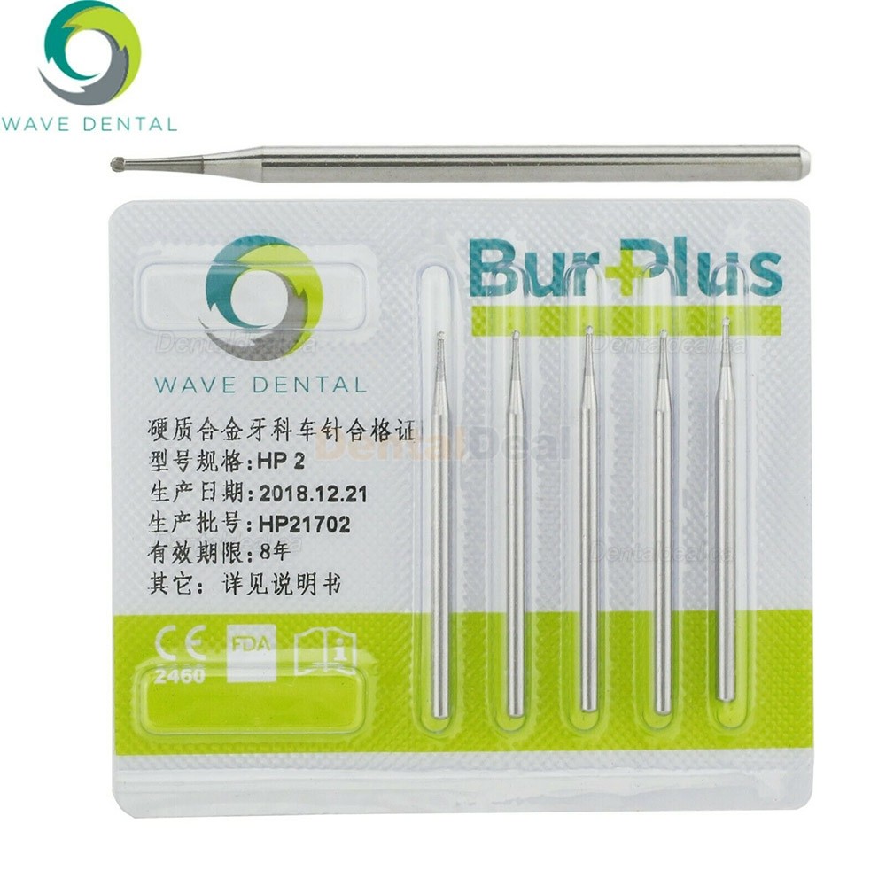 10Pcs Wave Dental Carbide Surgical Burs Round HP Burs 1/4 1/2 1 2 3 4 5 6 7 8 10#