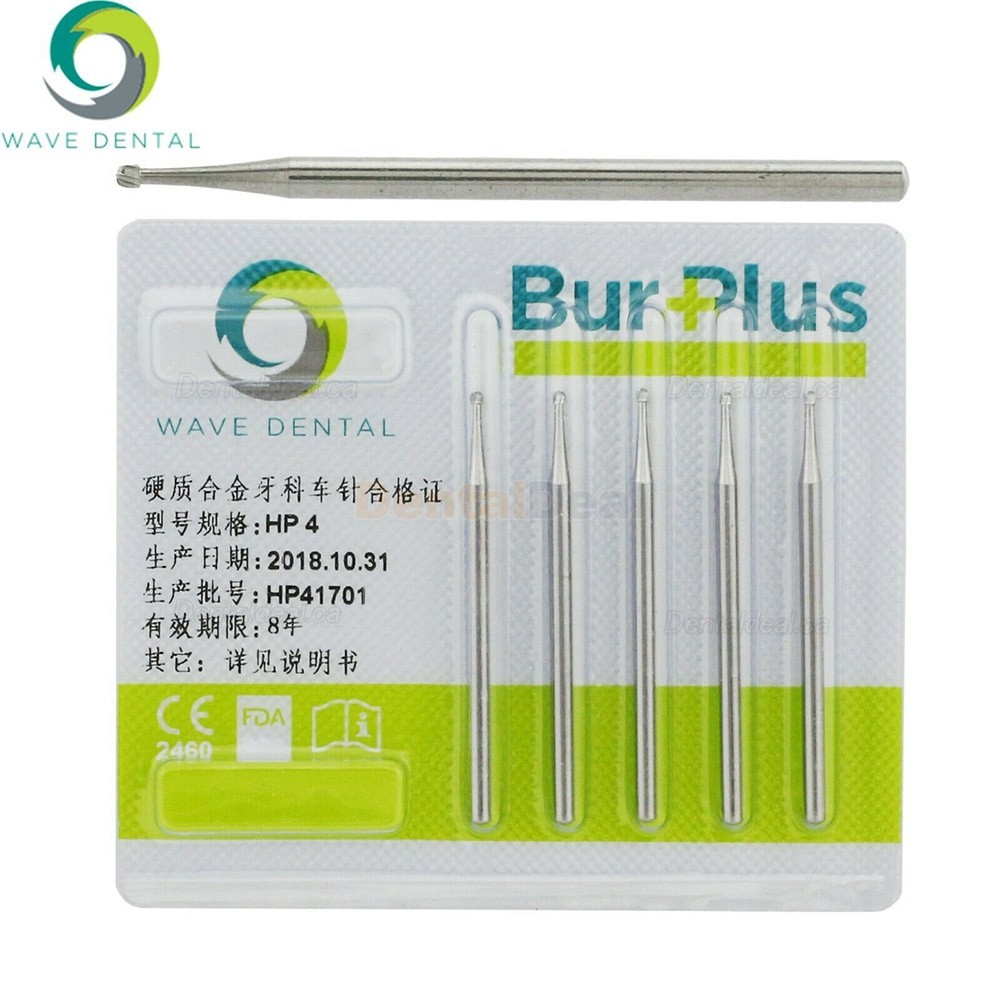10Pcs Wave Dental Carbide Surgical Burs Round HP Burs 1/4 1/2 1 2 3 4 5 6 7 8 10#