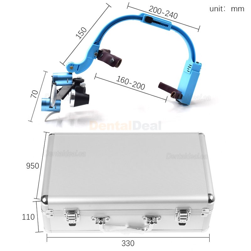2.5/3.5X Headband Dental Medical Surgical Loupe with 5W LED Headlight