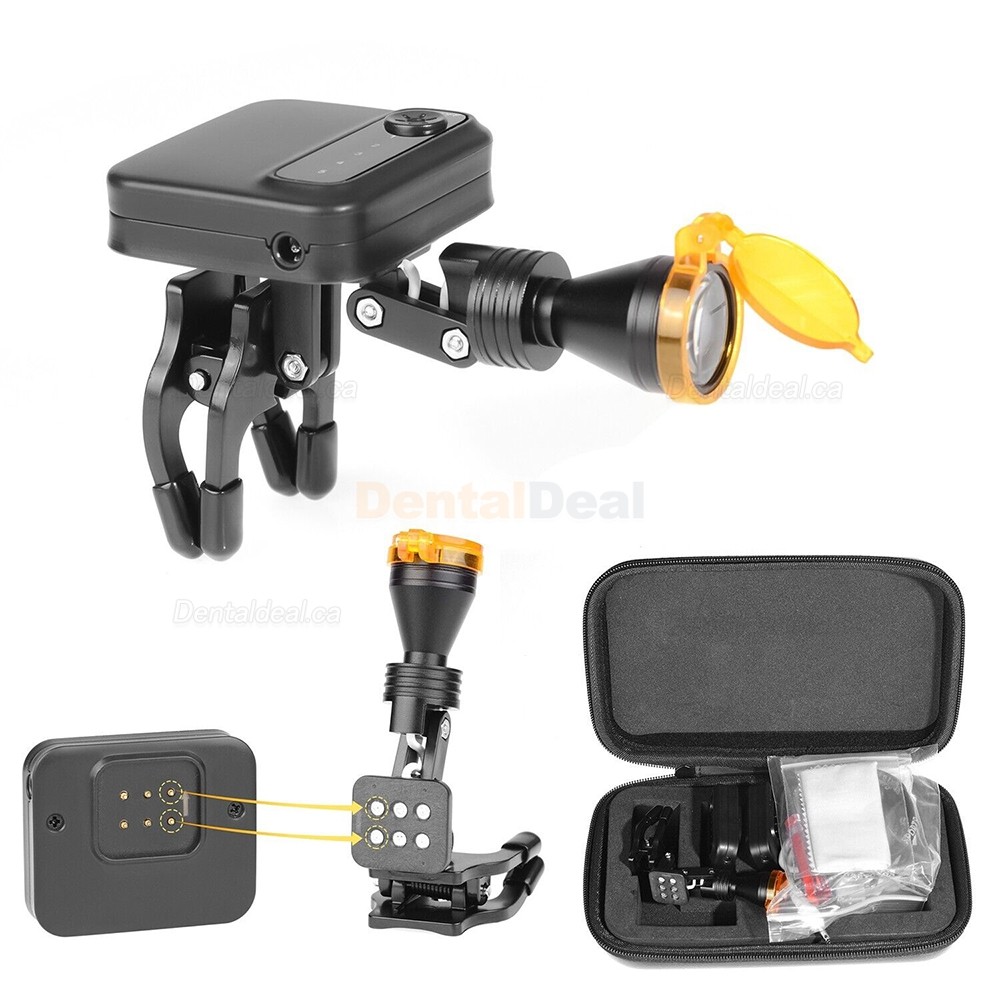 Dental Wireless LED Surgical Headlight 5W with Optical Filter & 2 Batteries