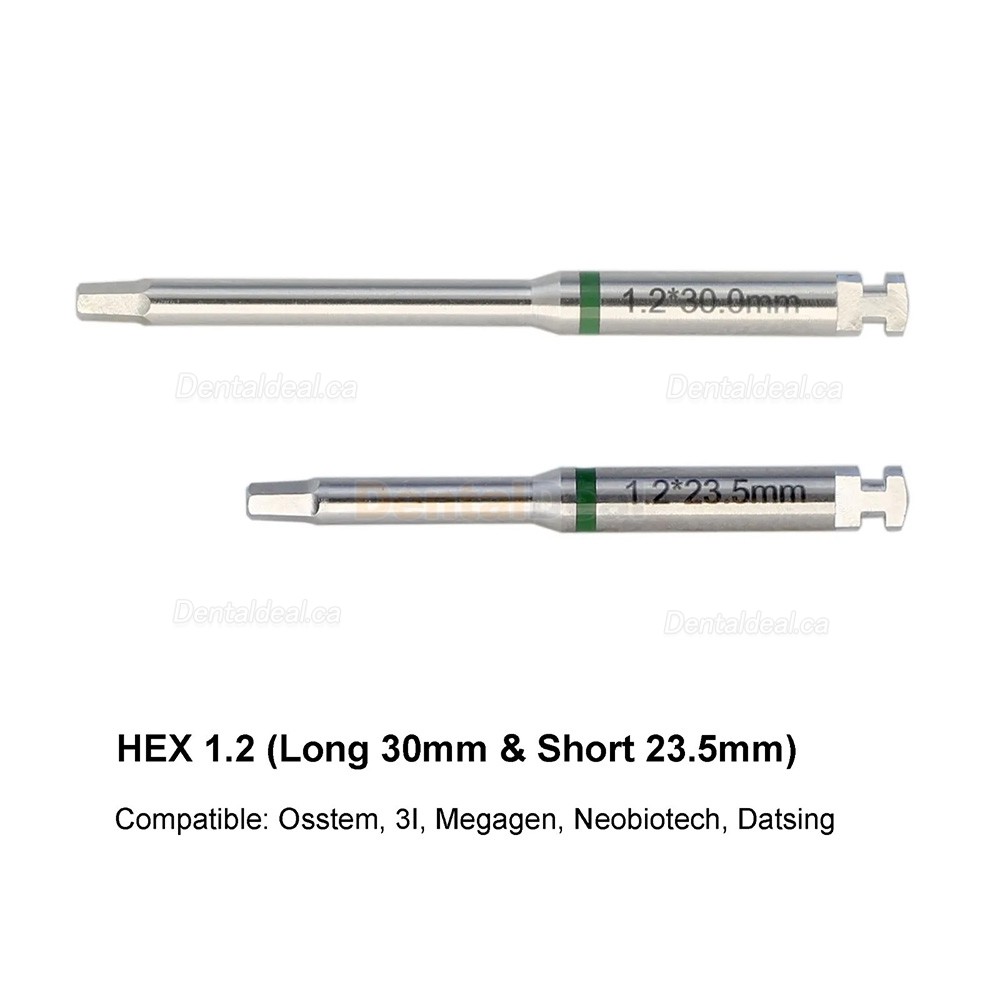 Dental Implant Abutment Latch Screwdriver Hex Driver Stainless Steel Long Short