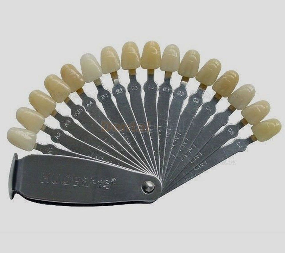 Huge 16 Color Shades Acrylic Teeth Shade Guide Fit Vita Shade System