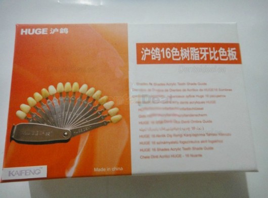 Huge 16 Color Shades Acrylic Teeth Shade Guide Fit Vita Shade System