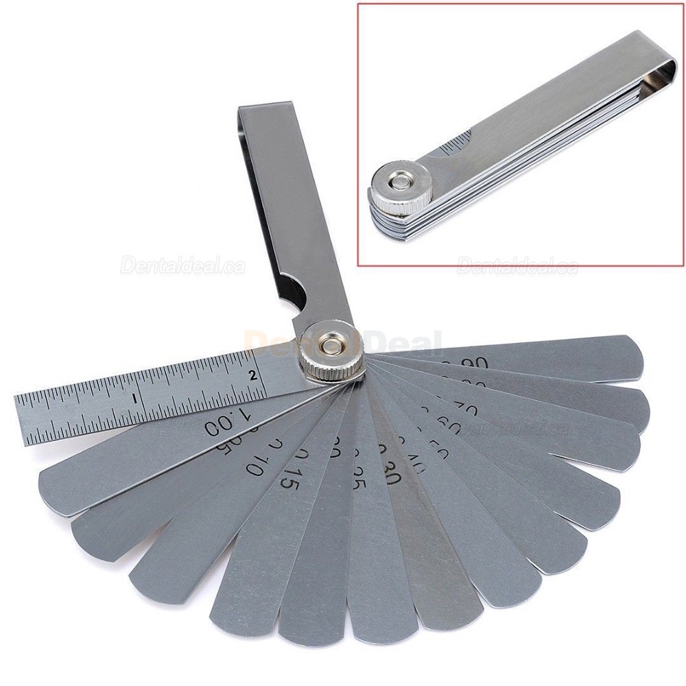 Dental Orthodontic IPR Gauge Ruler 0.05-1.00 mm