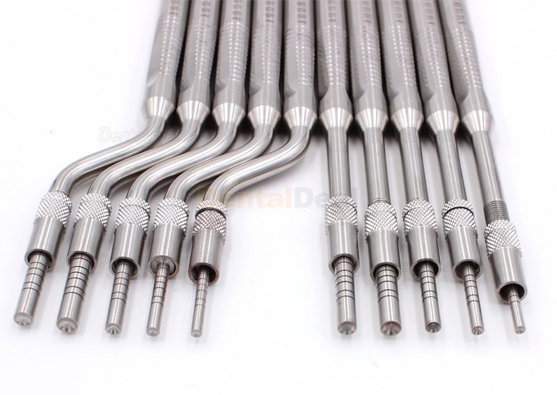 5 Pcs/Set Dental Implant Osteotome Instrument Sinus Lift Curved & Straight