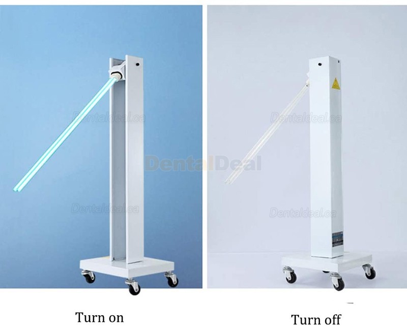 Mobile UV Light Sterilizer Ultraviolet Disinfection Lamp Germicidal UV Lamp Trolley with Wheels