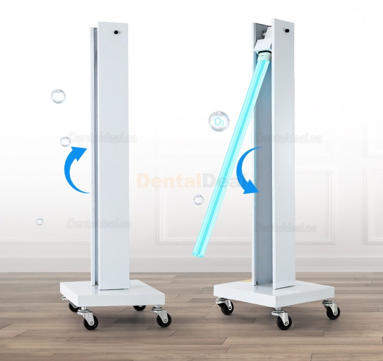 Mobile UV Light Sterilizer Ultraviolet Disinfection Lamp Germicidal UV Lamp Trolley with Wheels