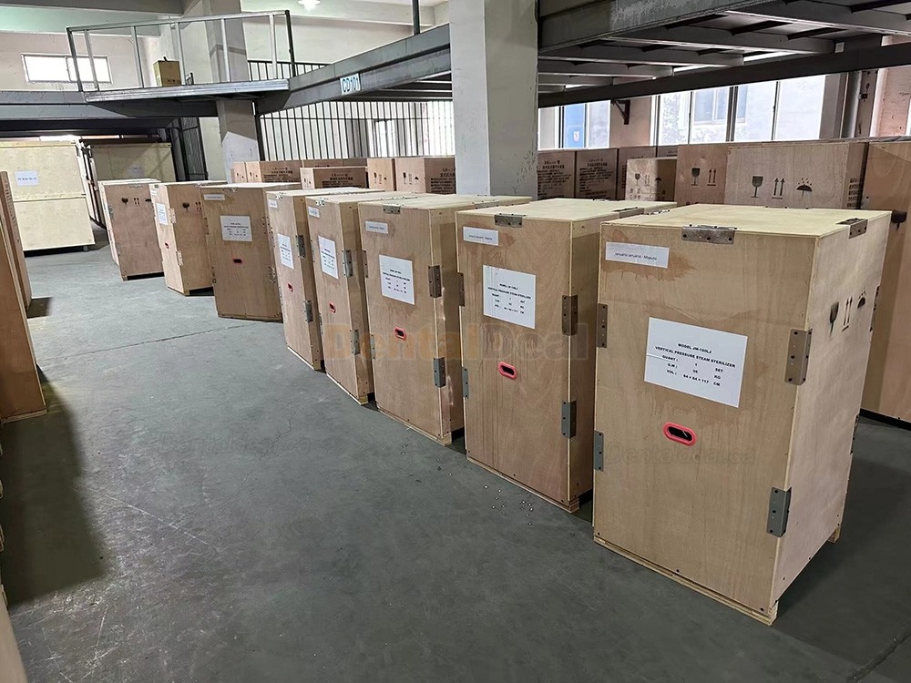 JIBIMED LS-LD 35L/ 50L/ 75L/ 100L/ 120L/ 150L Large Vertical Autoclave Steam Sterilizer 105℃ - 134℃ LED Display