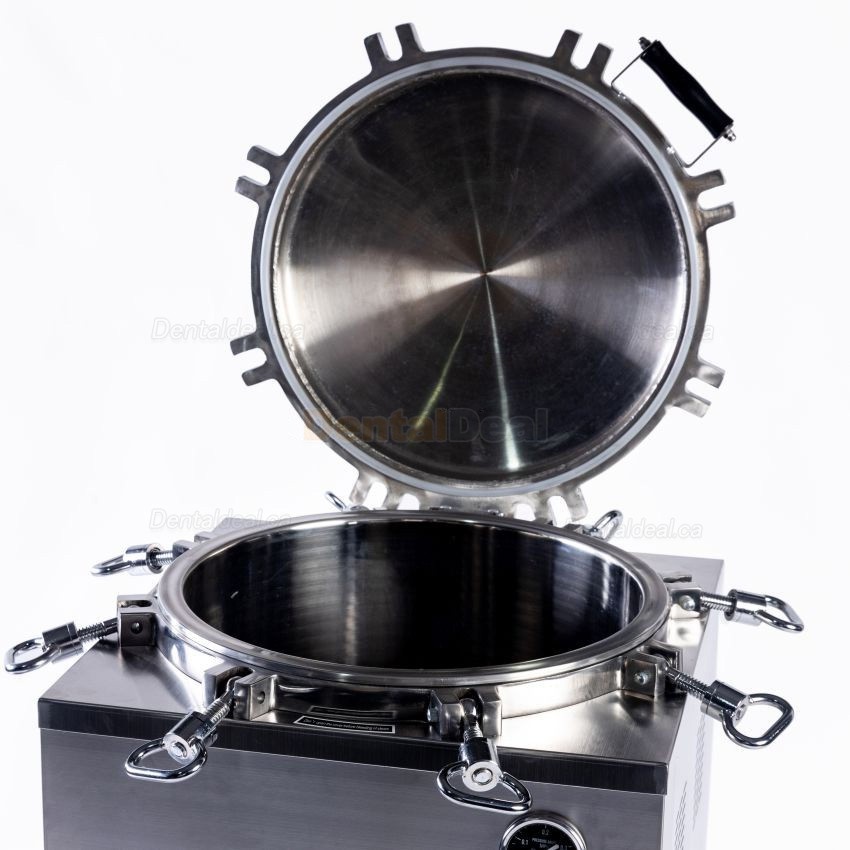 JIBIMED LS-LD 35L/ 50L/ 75L/ 100L/ 120L/ 150L Large Vertical Autoclave Steam Sterilizer 105℃ - 134℃ LED Display
