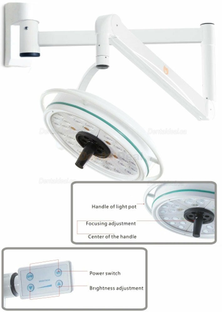 KWS KD-2036D-1 108W Wall Mounted Dental Surgical Lamp Shadowless Medical Exam Light