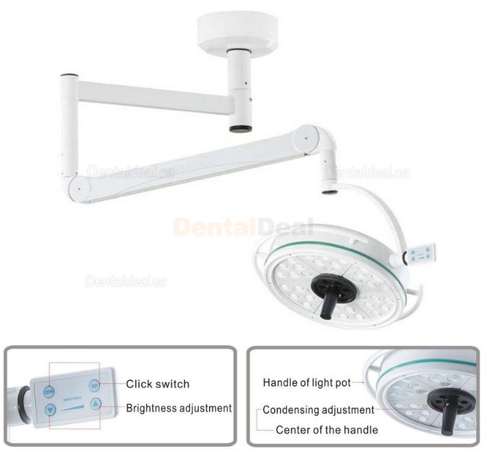 KWS KD-2036D-2 108W Dental Ceiling LED Lamp Shadowless Surgical Medical Exam Light