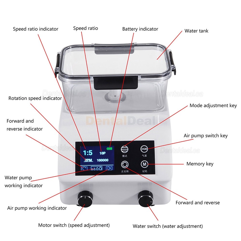 Dental Electric Brushless Motor with Automatic Water Supply Bottle