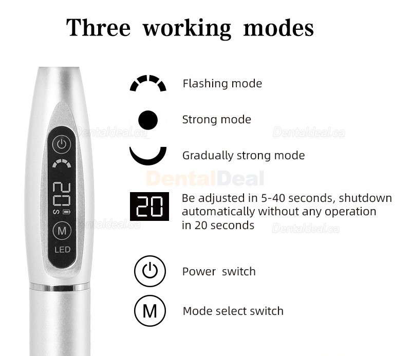 LY&reg; Dental LED Curing Light Cordless 1500mw/cm2