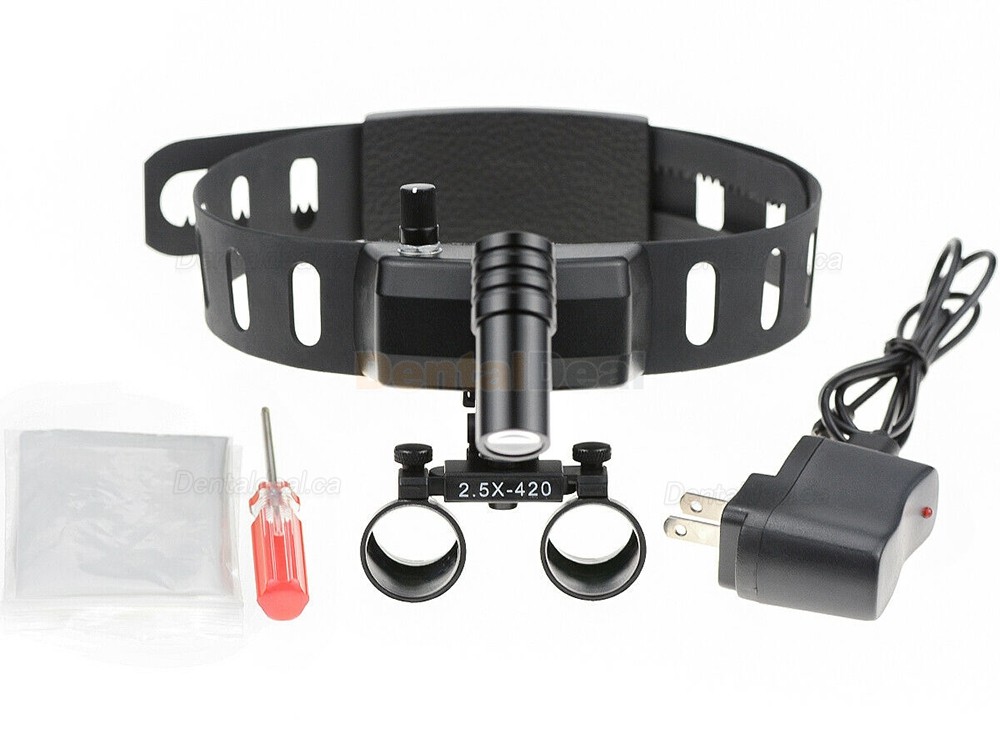 YUYO 5W Dental Medical LED Surgical Headlight + 2.5X Surgeon Loupe Magnifier