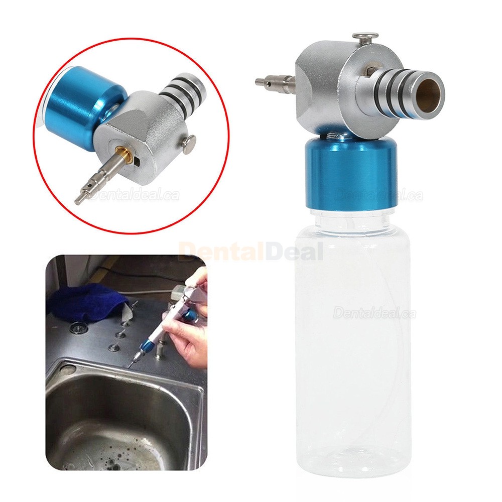 Dental Low Speed Handpiece Maintenance Cleaning Lubricating Cleaner Oiling Press Air Button