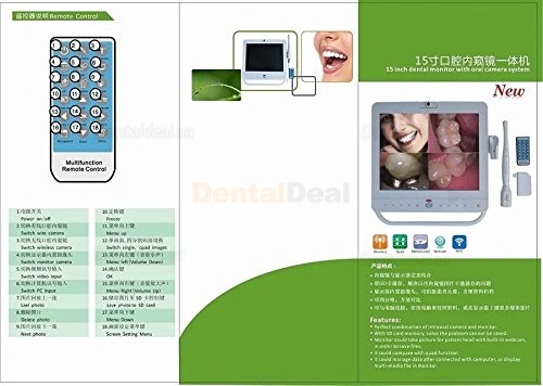 MD1500 15 Inch Dental Monitor Intraoral Camera with LCD holder VGA+VIDEO Port