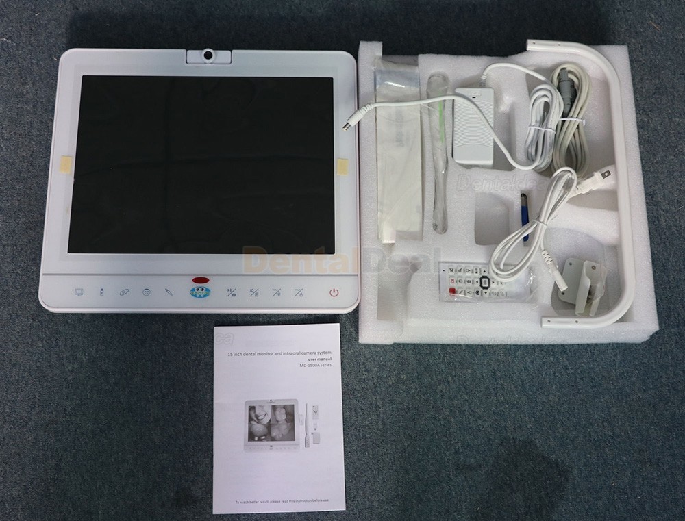 MD1500W 15 Inch Monitor Wireless Intraoral Camera VGA+VIDED+USB&LCD with Holder