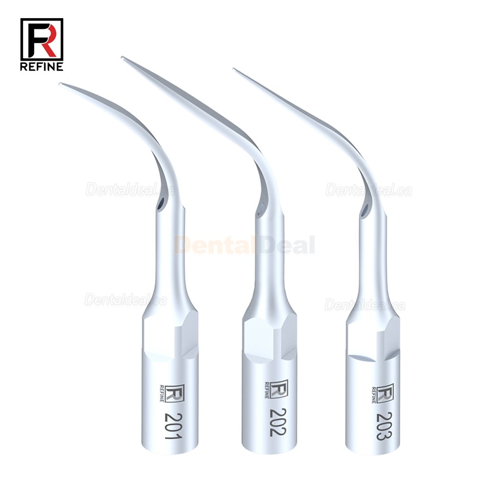 5Pcs Refine&reg; Ultrasonic Scaling Tips 201 202 203 Fit KAVO PiezoLed Ultrasonic Scaler