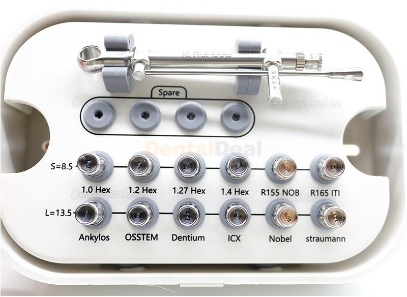 Dental Implant Torque Wrench Kit with Drivers for Dental Practice