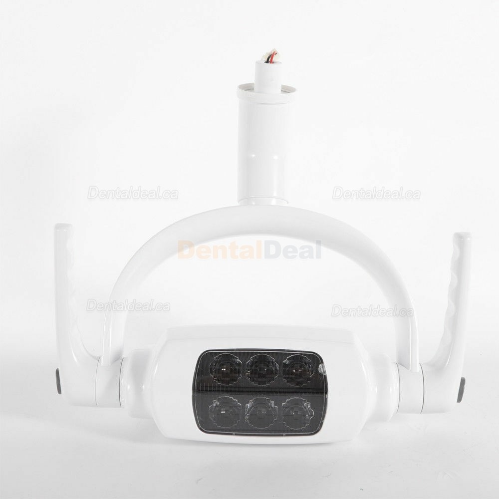 Ceiling-mounted Dental Oral Light Lamp Operating Lamp 6 LED Lens with Arm