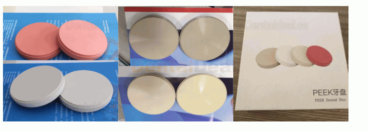 Dental Lab PEEK Block PEEK Disc 98mm/ 95mm 12/14/16/18/20/24/26mm