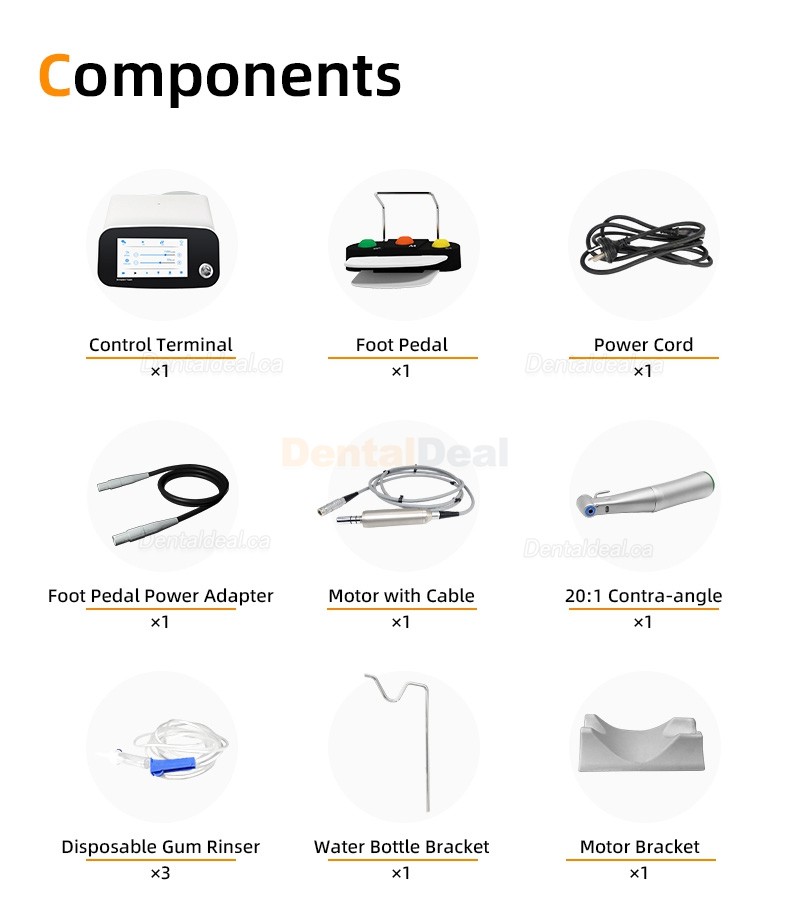 Pluspower&reg; Ai Touch Dental Implant Surgical Motor with 20:1 Contra-angle