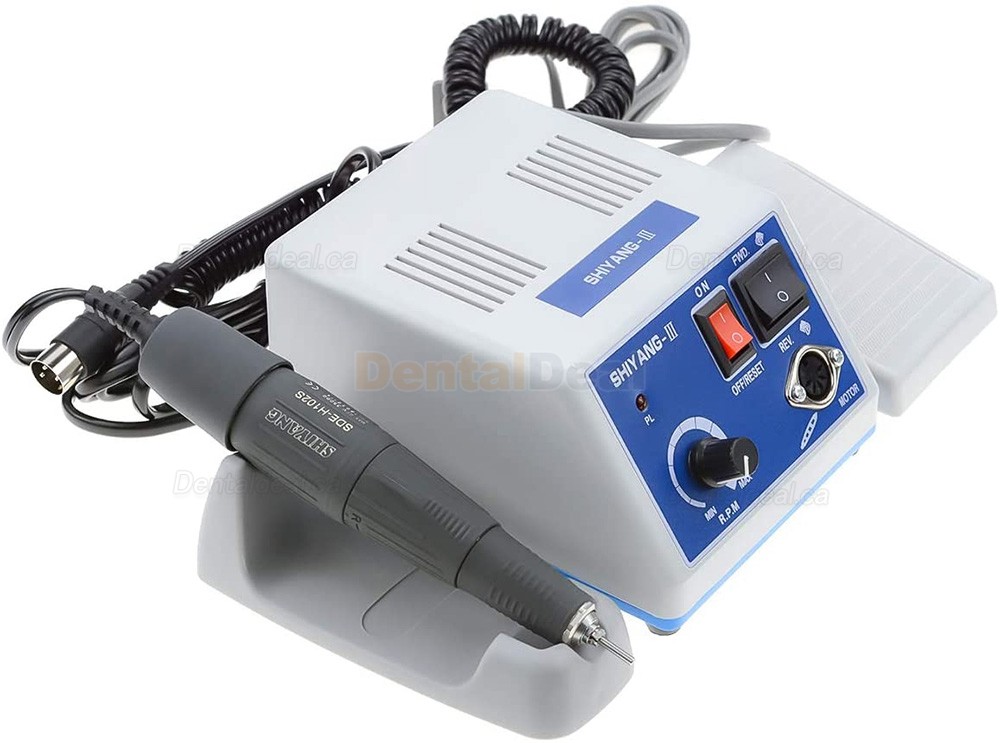 Shiyang N3 Electric Dental Lab Micromotor 35,000RPM Handpiece+10 Burs