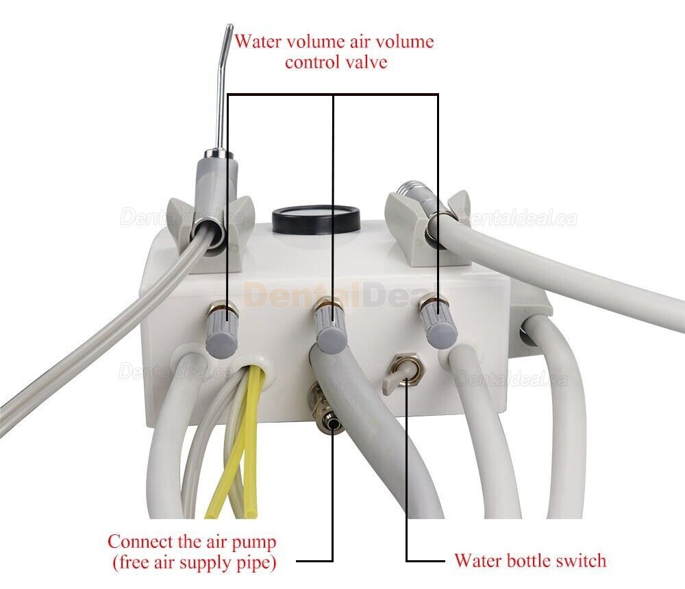 Portable Dental Turbine Unit Working with Compressor