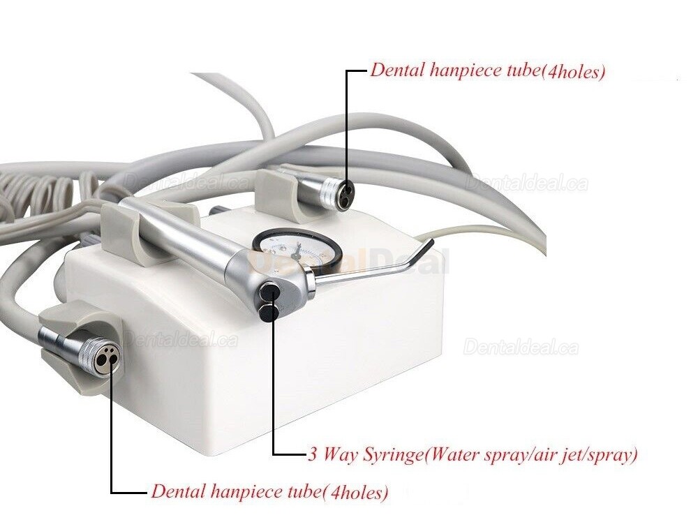 Portable Dental Turbine Unit Working with Compressor