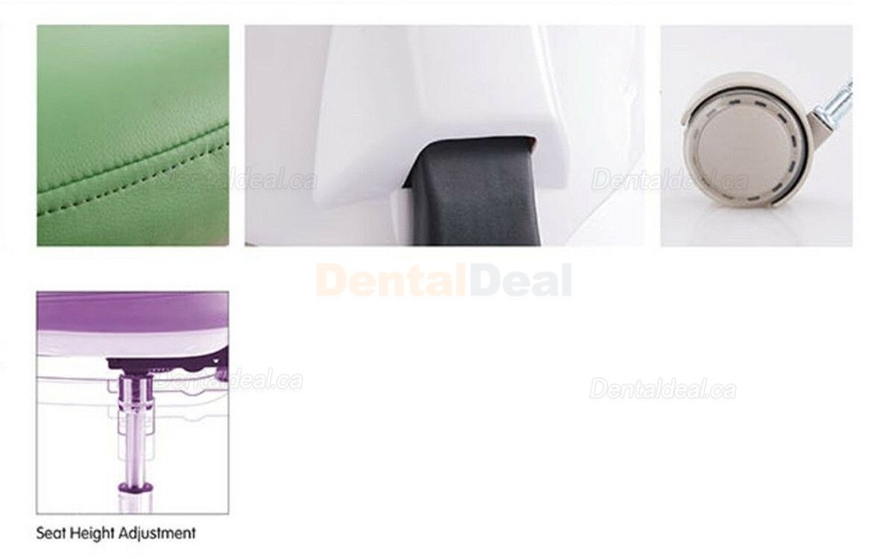 QY-D-90E Dental Operator Stool Dentist Assistant Hygienist Chair with Backrest