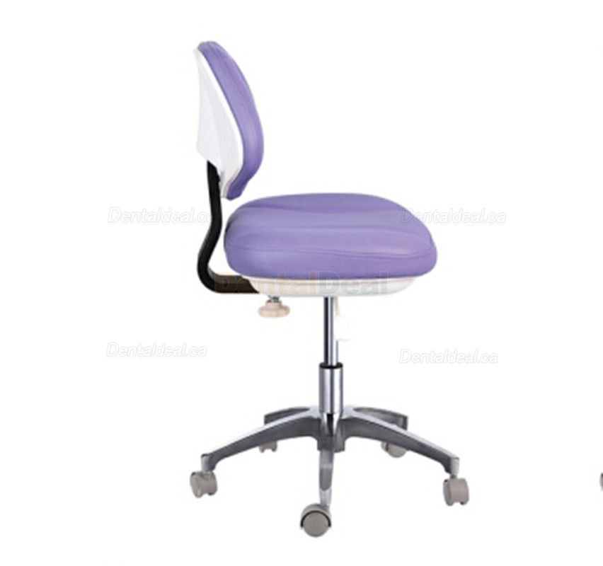 QY-D-90G Dental Assistant Hygienist Chair Dental Operator Stool Microfiber Leather