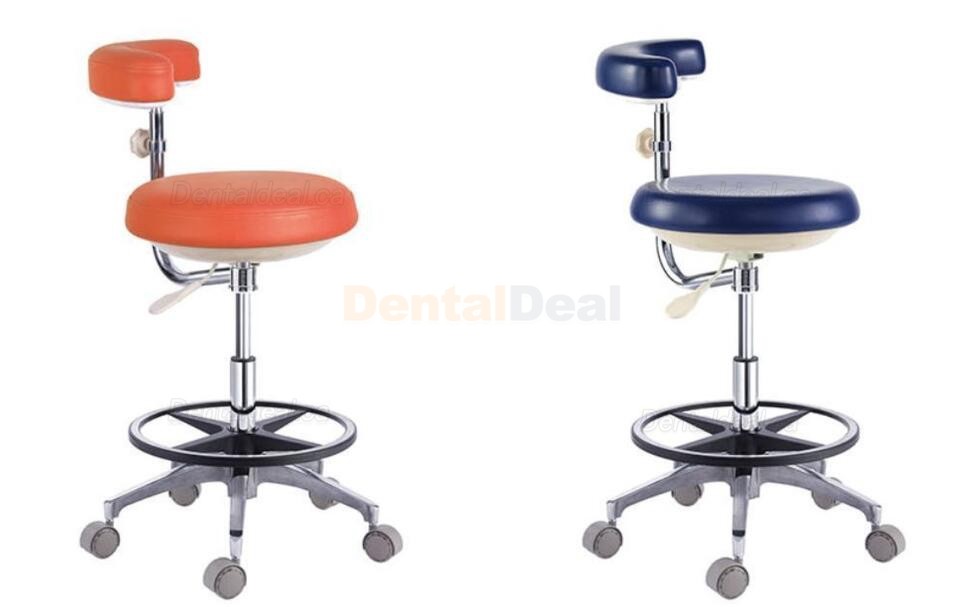 QY500(N) Dental Operator Stool Doctor Dentist Assistant Nurse Seating Saddle Chair PU Leather