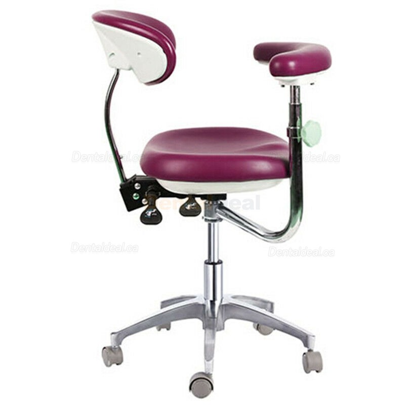 QY600-1 Dental Operator Stool Doctor Operator Stool Chair with Armrest PU Leather