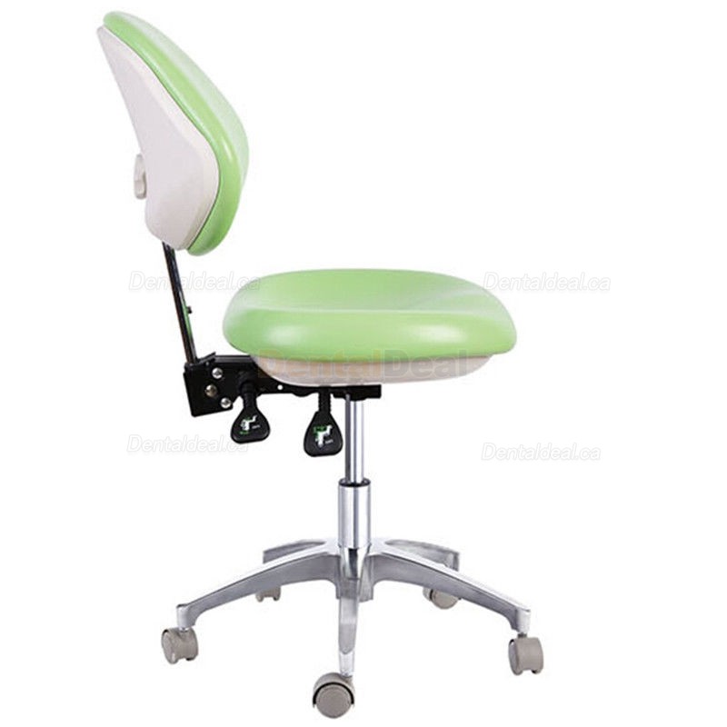QY600D Dental Operator Chair Dentist Stool Assistant Chair with Backrest PU Leather