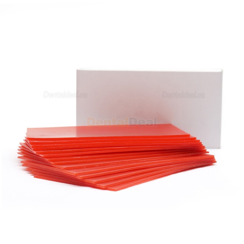 Dental Lab Base Plate Wax Orthodontic Base Plate Red Utility Wax Sheets