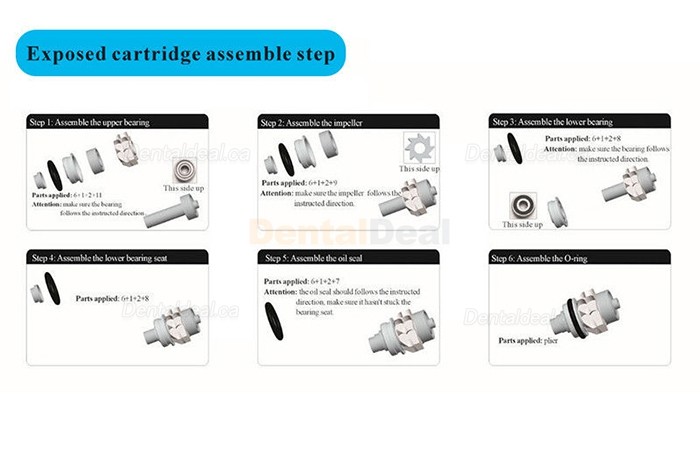 Dental High Speed Turbine Handpiece Maintenance Repair Kit