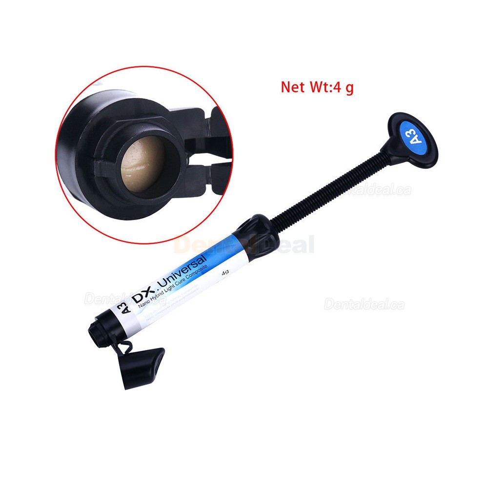 5Pcs Universal Dental Light Curing Composite Resin Syringe A1 A2 A3 A3.5 B1 B2