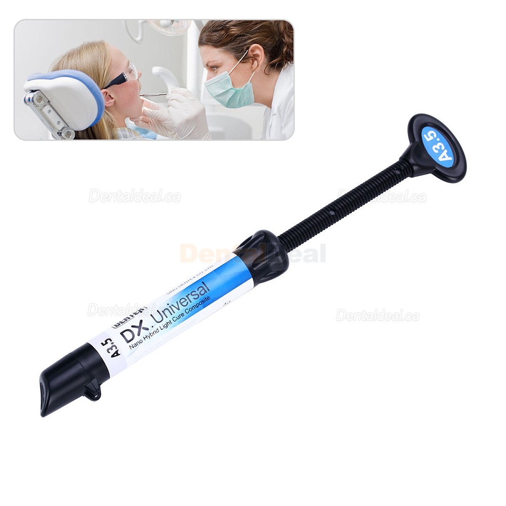 5Pcs Universal Dental Light Curing Composite Resin Syringe A1 A2 A3 A3.5 B1 B2
