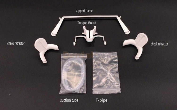 Dental Retractor with Saliva Suction Tube Intraoral Lip Mouth Opener